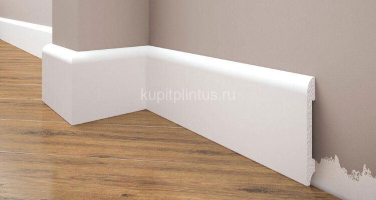 Заказать Плинтус напольный под покраску Cezar Elegance LPC-11 101-белый 2,44м 