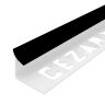 Профиль ПВХ для плитки Cezar внутренний 9 мм 113 Черный 2,5 м