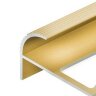 Заказать Профиль под плитку для ступеней F-образный 10 мм алюминий PV56-05 Золото блестящее 2,7 м 