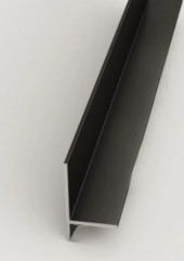 Алюминиевый микроплинтус Евротрим 7628.05 черный анодированный 2 м