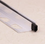 Монтажная планка с резиновой вставкой для Т-профиля ПТО-9 алюминий 2,7 м