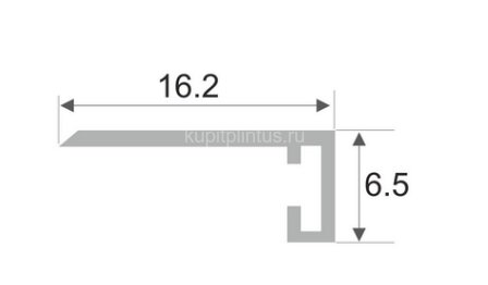 Заказать Алюминиевый микроплинтус щелевой ПО-189 серебро матовое 2,7 м 