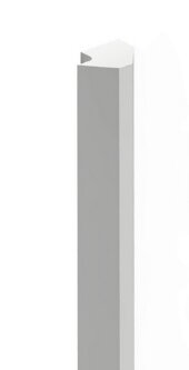 Финишный молдинг 15,7х12 мм Hiwood LF136B NP белый 2,7м