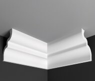 Угол внутренний к плинтусу Де-Багет П 02 65/80 (9*4) белый
