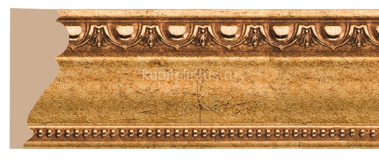 Заказать Цветной молдинг Decomaster Ионика 161-58 Золото 60х22х2400 мм 