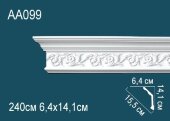 Потолочный плинтус с орнаментом Перфект AA099 141х155х64 мм 2,4 м Потолочный плинтус с орнаментом Перфект AA099 141х155х64 мм 2,4 м