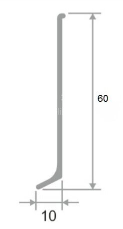 Заказать Уголок внешний для плинтуса Евротрим L-60 алюминий золото Заказать Уголок внешний для плинтуса Евротрим L-60 алюминий золото