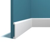 Плинтус напольный Перфект Плюс P142 белый ударопрочный полимер 90х13х2000 мм