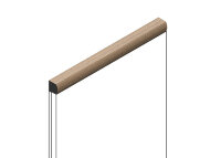 Молдинг 15х15 мм HiWood D15V2 BR417 цвет под дерево из фитополимера 2.7м