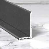 Алюминиевый внутренний разнополочный уголок 20х12 мм ПВ-206-37 серый муар 2.7 м