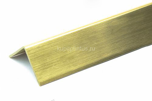 Заказать Уголок декоративный ПВХ Cezar 20х20 цвет 149 Золотой брашированный 2,75 м 