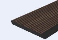 Стеновая панель Hiwood LV127L BR395K под дерево 120х12 мм 2,7 м Стеновая панель Hiwood LV127L BR395K под дерево 120х12 мм 2,7 м