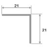 Заказать Уголок из алюминия ПН-21х21 Серебро матовое 2,7 м Заказать Уголок из алюминия ПН-21х21 Серебро матовое 2,7 м