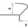 Заказать Профиль алюминиевый под плитку фигурный ПО-8х8 Серебро глянцевое 2,7 м Заказать Профиль алюминиевый под плитку фигурный ПО-8х8 Серебро глянцевое 2,7 м