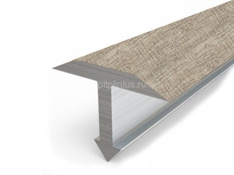 Заказать Профиль Т-образный гибкий 20 мм MP12 из ламинированного алюминия 46 Дуб дымчатый 2,7 м 
