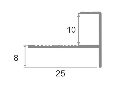 Заказать Алюминиевый F-профиль с рифлением 10 мм ПФ-11 Розовый глянец 2,7 м Заказать Алюминиевый F-профиль с рифлением 10 мм ПФ-11 Розовый глянец 2,7 м