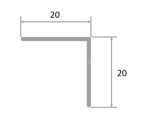 Заказать Угол защитный 20х20 мм прямой алюминий PV74-09 Шампань блестящая 2,7 м Заказать Угол защитный 20х20 мм прямой алюминий PV74-09 Шампань блестящая 2,7 м