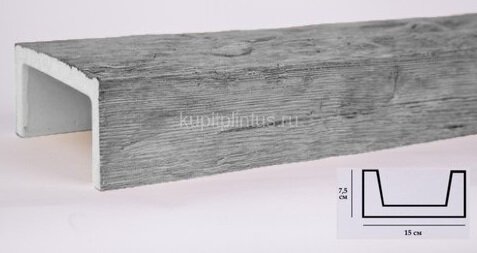 Заказать Декоративная балка из полиуретана 75х150 мм Уникс Славянский стиль СС2 Под покраску 2 м 