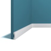 Напольный плинтус 10х40 мм Перфект Плюс P89 белый 2 м Напольный плинтус 10х40 мм Перфект Плюс P89 белый 2 м