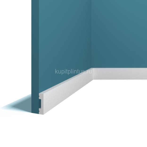 Заказать Напольный плинтус 10х40 мм Перфект Плюс P89 белый 2 м 