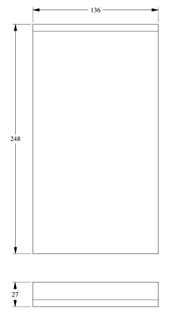 Заказать Дверной декор Orac Decor Purotouch D320 136х248 мм Заказать Дверной декор Orac Decor Purotouch D320 136х248 мм