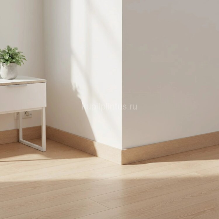 Заказать Напольный плинтус 80 мм SALAG ALPHA SK D?b Aria AP8139 гибридный ПВХ дуб 2.4 м (80х16х2400 мм) 