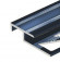 Заказать Алюминиевый профиль лестничный 20х10 мм PV51-19 черный блестящий 2,7 м 