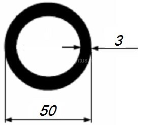 Заказать Труба алюминиевая круглая 50х3 мм 3 м Заказать Труба алюминиевая круглая 50х3 мм 3 м