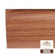 Плинтус напольный пластиковый IDEAL Комфорт 281 Палисандр 2,5 м Плинтус напольный пластиковый IDEAL Комфорт 281 Палисандр 2,5 м