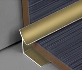 Профиль для плитки внутренний алюминий 10 мм PV28-09 шампань блестящая 2,7 м