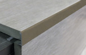 Алюминиевый профиль L-образный 10 мм PV02-08 Шампань матовая 2,7 м