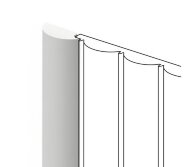 Финишный молдинг 26,8х12 мм Hiwood LF137B NP белый 2,7м Финишный молдинг 26,8х12 мм Hiwood LF137B NP белый 2,7м