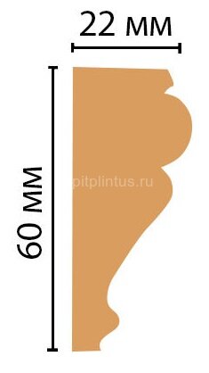 Заказать Цветной молдинг Decomaster Ионика 161-56 Коричневый 60х22х2400 мм Заказать Цветной молдинг Decomaster Ионика 161-56 Коричневый 60х22х2400 мм
