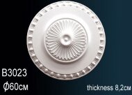 Потолочная розетка Перфект B3023 600 мм