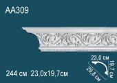 Потолочный плинтус с орнаментом Перфект AA309 197х298х230 мм 2,44 м Потолочный плинтус с орнаментом Перфект AA309 197х298х230 мм 2,44 м