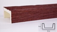 Декоративная балка из полиуретана 50х100 мм Уникс Славянский стиль СС1 Вишня 3 м Декоративная балка из полиуретана 50х100 мм Уникс Славянский стиль СС1 Вишня 3 м
