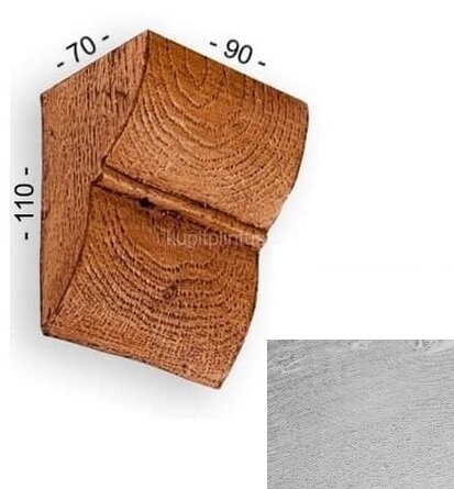 Заказать Консоль для декоративной балки 110х70х90 мм Уникс Классика К1 Под покраску 
