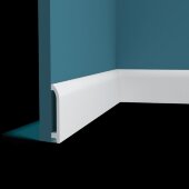 Плинтус напольный Перфект Плюс P152 белый ударопрочный полимер 125х21х2000 мм