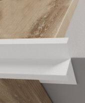 Алюминиевый фигурный профиль для углов ступеней 10 мм ПО-204-35 белый муар 2.7 м Алюминиевый фигурный профиль для углов ступеней 10 мм ПО-204-35 белый муар 2.7 м