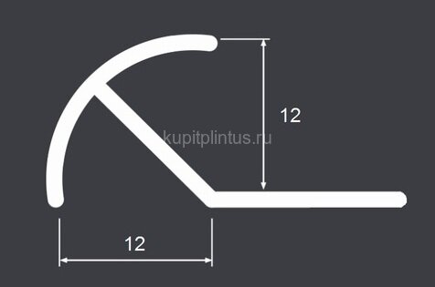 Заказать Алюминиевый профиль под плитку для наружных углов 12 мм PV71-18 черный матовый 2,7 м Заказать Алюминиевый профиль под плитку для наружных углов 12 мм PV71-18 черный матовый 2,7 м