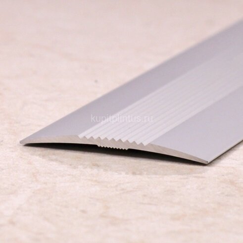 Заказать Порог одноуровневый из алюминия ПО-37 серебро матовое 2,7 м Заказать Порог одноуровневый из алюминия ПО-37 серебро матовое 2,7 м