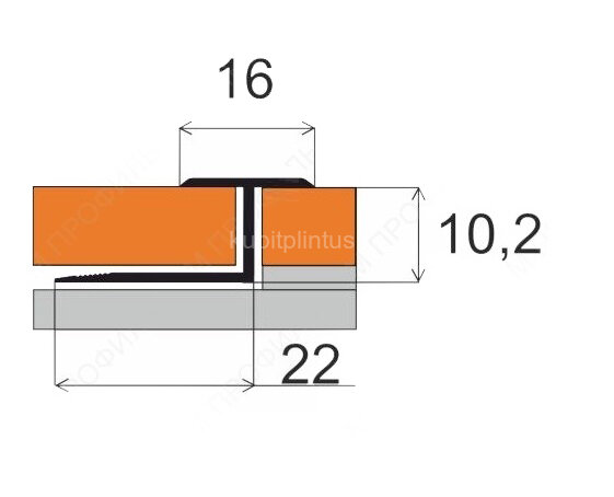 Заказать Т-профиль алюминиевый гибкий закладной 16 мм MP30 26-Белое дерево 2,7 м Заказать Т-профиль алюминиевый гибкий закладной 16 мм MP30 26-Белое дерево 2,7 м