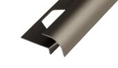 Профиль алюминиевый под плитку фигурный ПО-10х10 Бронза матовая 2,7 м