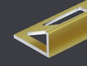 L-образный профиль алюминиевый 10 мм PV02-12 песок матовый 2,7 м L-образный профиль алюминиевый 10 мм PV02-12 песок матовый 2,7 м