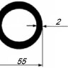 Заказать Труба алюминиевая круглая 55х2 мм 3 м 