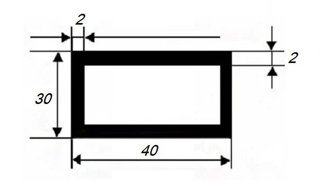 Заказать Бокс прямоугольный 30х40х2 мм из алюминия 3 м Заказать Бокс прямоугольный 30х40х2 мм из алюминия 3 м