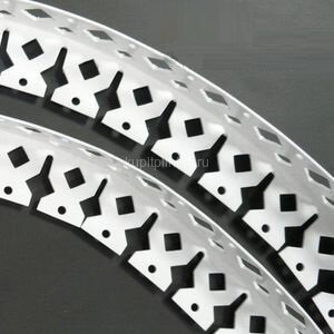 Заказать Штукатурный уголок арочный ПВХ Cezar 25х25 мм Белый 3 м 