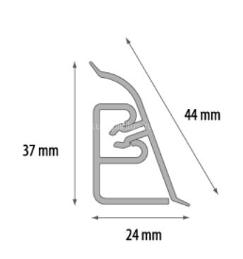 Заказать Плинтус для столешницы Cezar BL44 117 Bronze 3 м 