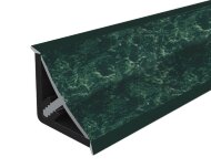 Плинтус для столешницы 14х14 Cezar Mini вогнутый 034 Зеленый мрамор 3 м Плинтус для столешницы 14х14 Cezar Mini вогнутый 034 Зеленый мрамор 3 м