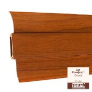 Плинтус напольный пластиковый IDEAL Комфорт 341 Ольха 2,5 м Плинтус напольный пластиковый IDEAL Комфорт 341 Ольха 2,5 м